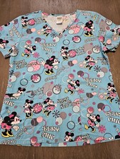 Minnie Mouse Disney Scrub Top Size XS