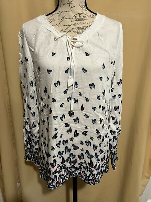 Street One women long sleeve shirt top blouse size EU 38, 004WFT11