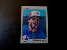 Bill Gullickson Autographed 1983 Fleer Montreal Expos Baseball Card #284 Auto NM