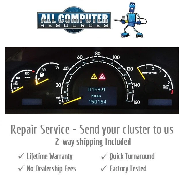 2006 Mercedes W215 CL500 CL55 CL600 Instrument Cluster REPAIR SERVICE - Image 2 of 4