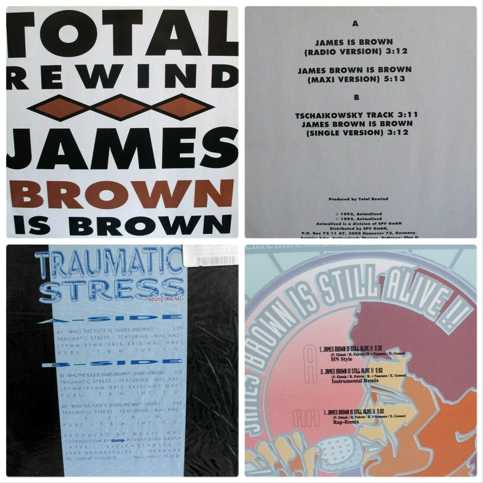James Brown is Dead, Still Alive, Brown, Who 12" LOT & Remixes X7 Rave Records - Image 2 of 4