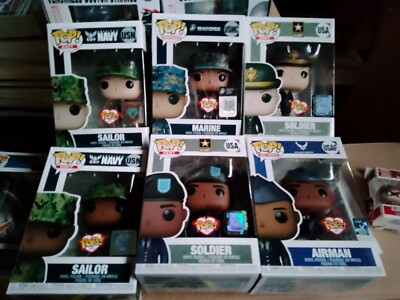 6 Funko Pops Marine Serie