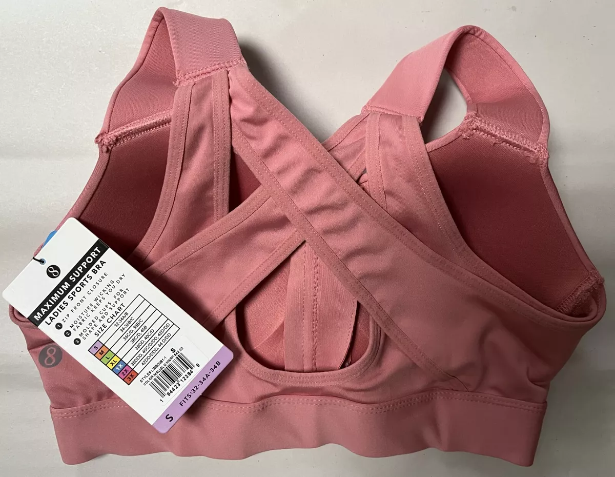 NWT LAYER 8 LADIES SPORTS BRA W/F MAXIMUM SUPPORT MAUGLO L WB0081