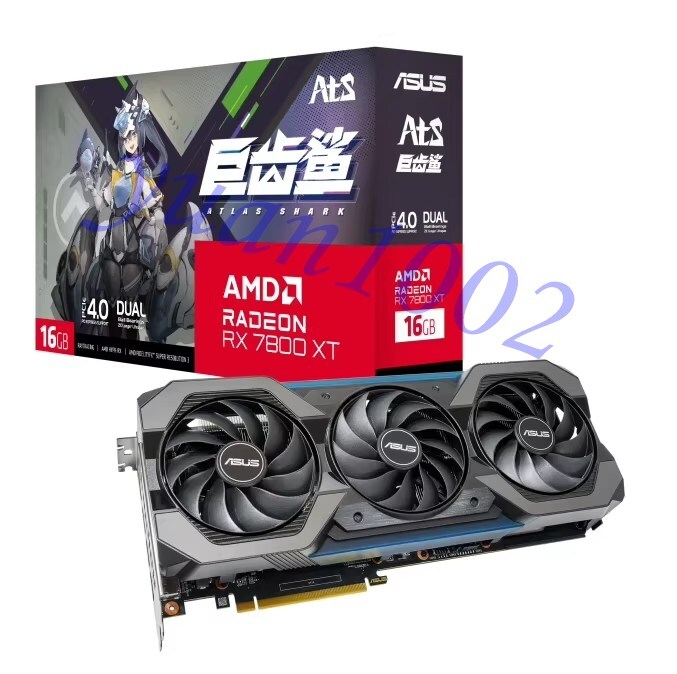 NEW ASUS ATS RX7800XT O16G Graphics card Free shipping | eBay