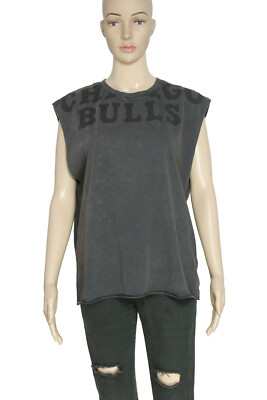 Weny ZV Bulls Tank Top Black  Zadic And Voltaire  Printed T Shirt Cotton New L
