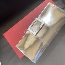 Roger Vivier Silver Clutch