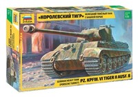 Zvezda 3616 German Heavy Tank King Tiger Ausf. B Porsche Turret Kit 1:35 NEW