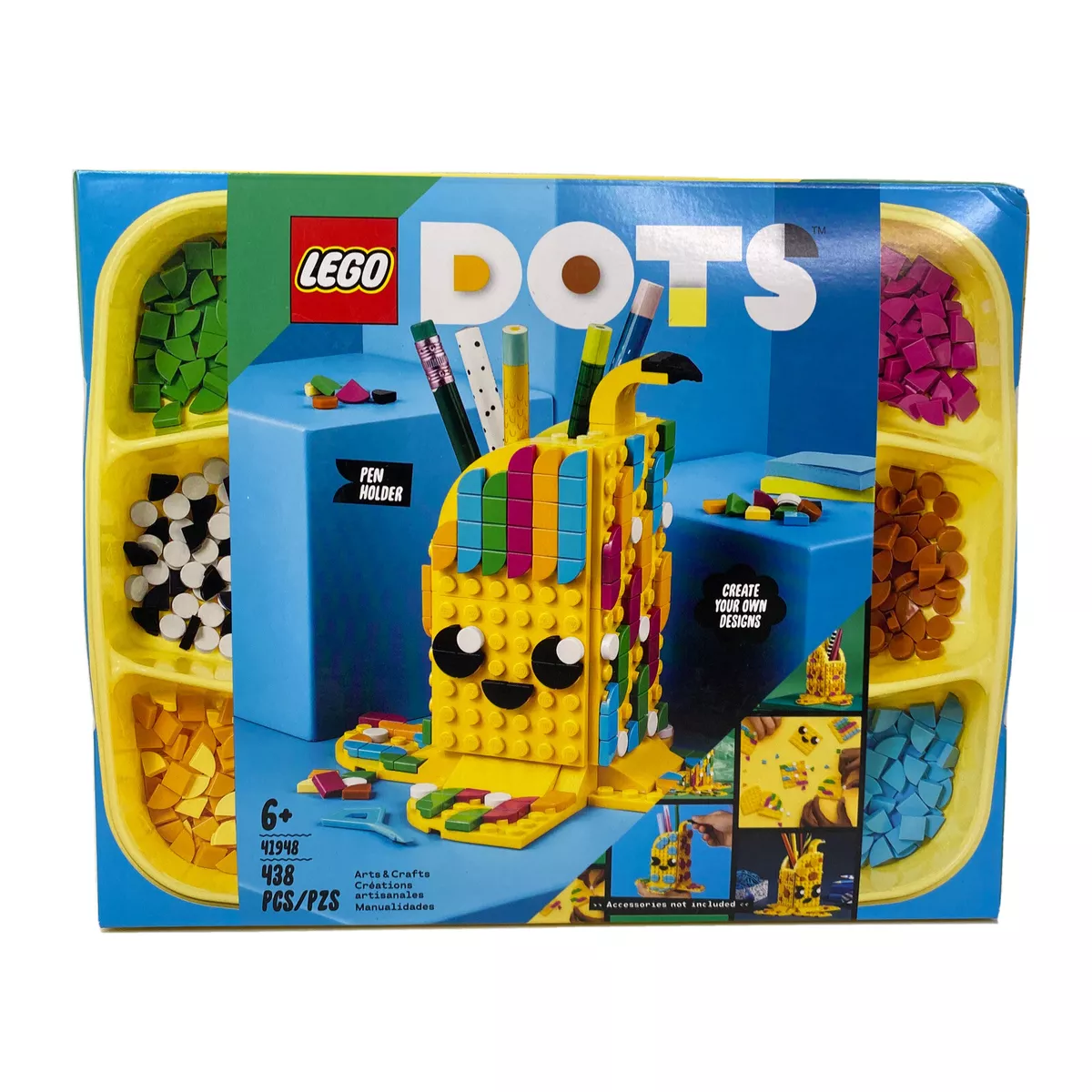 Lego Dots 41948 Banana Pen Holder 438 Pieces Arts Crafts New Sealed
