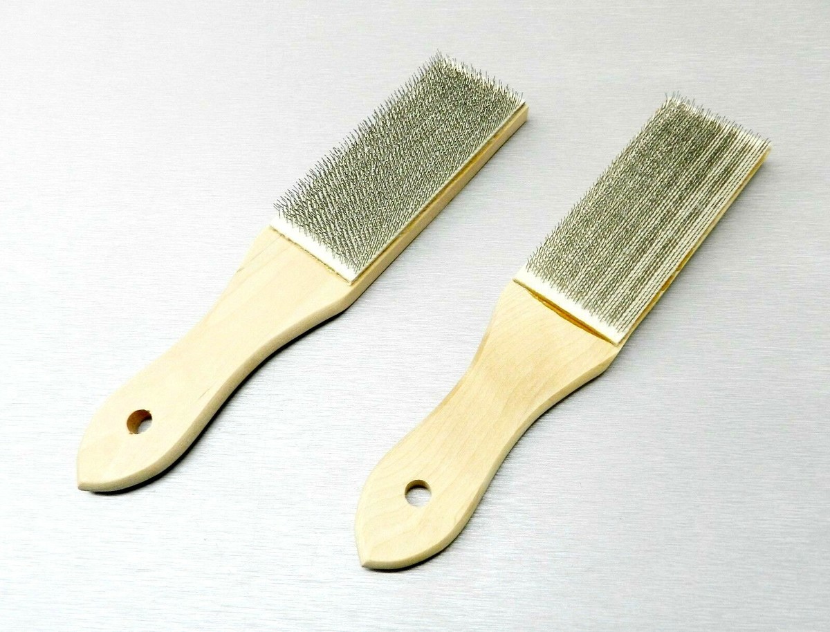2 Piece FILE CARD Cleaner & Pick File Brush Clean Files Remove
