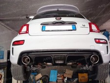 Scarico Akrapovic 500 595 abarth OMOLOGATO Akrapovic terminali in carbonio