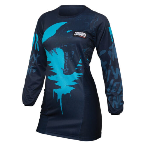Thor Pulse Counting Sheep Navy Blue MX Off-Road Jersey Women's Sizes XS - XL - Picture 1 of 1