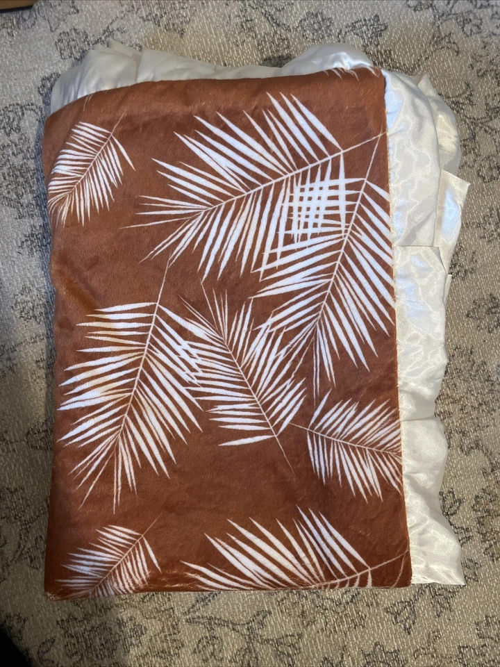 Одеяло для подростков Minky Couture — гавайское пальмовое сафари новое без ценников - Изображение 2 из 2