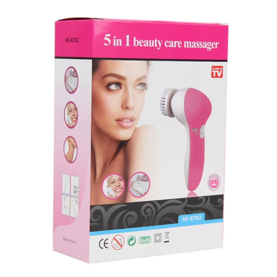Face Facial Cleansing Brush Spa Skin Care Massage Exfoliator Deep Clean 5 in 1 — 第 4/4 张图片
