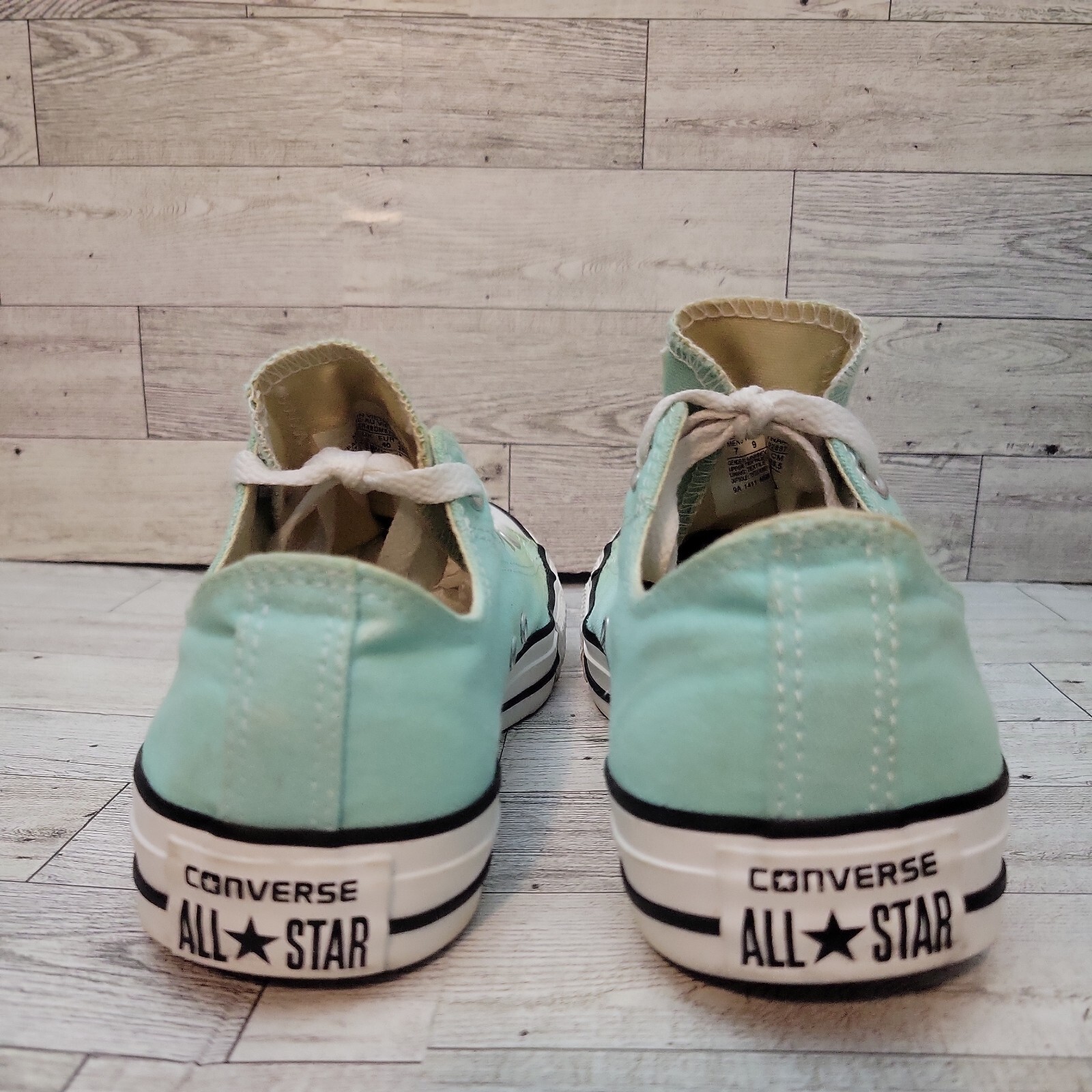 Converse All Star Canvas Sneakers  Size 7 Mens 9 Womens Green  #147142F thumbnail 5