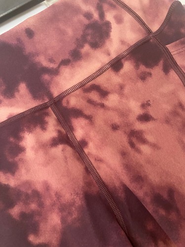 Victoria’s Secret Flow On Point brown plum tye dye high rise 7/8 leggings 10 £35 - Picture 3 of 10