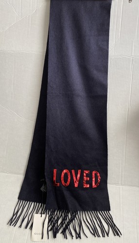 Gucci LOVED Midnight BLUE Cashmere/Silk 