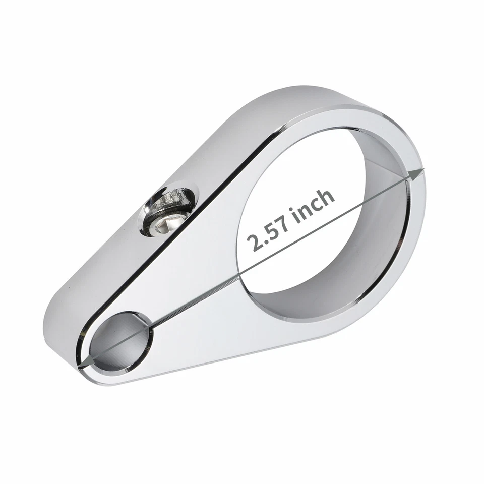 Abrazadera de cable de embrague y acelerador para manillar Harley de 1,25 pulgadas 2 piezas para Yamaha Honda Foto 4 de 4