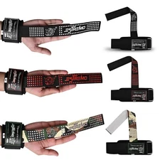 Weight Lifting Wrist Straps Gym Fitness Workout Power Training Bar Support Wraps