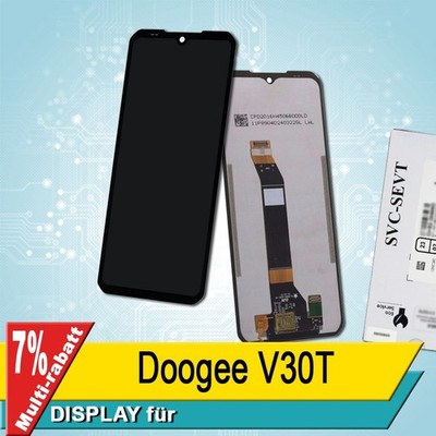 Display Für Doogee V30T Bildschirm Service Pack Schwarz