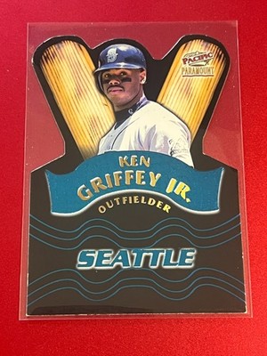 1999 Pacific Paramount- KEN GRIFFEY JR - Team Checklist Die Cut #11 - MARINERS