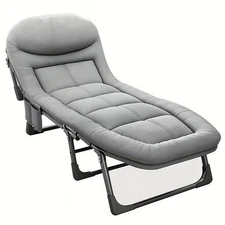 Folding Adult Camping Bed Roll-away cots Perfect Travel, Room, Office, Home Nap