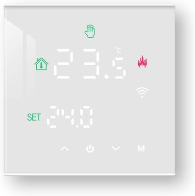 BEOK Smart WLAN Thermostat 16A Fußbodenheizung Tuya Alexa Google Weiß