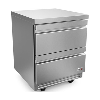 Fagor Refrigeration FUR-27-D2-N 27'' Undercounter Refrigerator w/ 2 Drawers, 9...