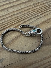 TROLLBEADS BRACELET AND MEXICO LOCK/CLASP WITH DICHROIC GLASS, 7.25  Length