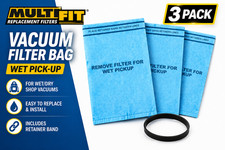 MultiFit VF2000 Vacuum Replacement Filters Dry Pick-Up Shop Vac 3 Pack 