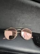 Ray Ban Round Double Bridge RB3647-N 3647 Gold Pink Size 51/22 Case Included