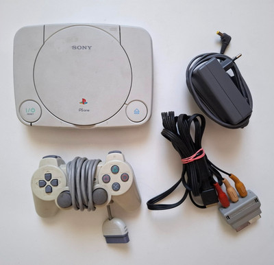 Sony PlayStation 1 PS1 Spielekonsole Weiß [ SCPH-102 ] inkl. Controller & Kabel