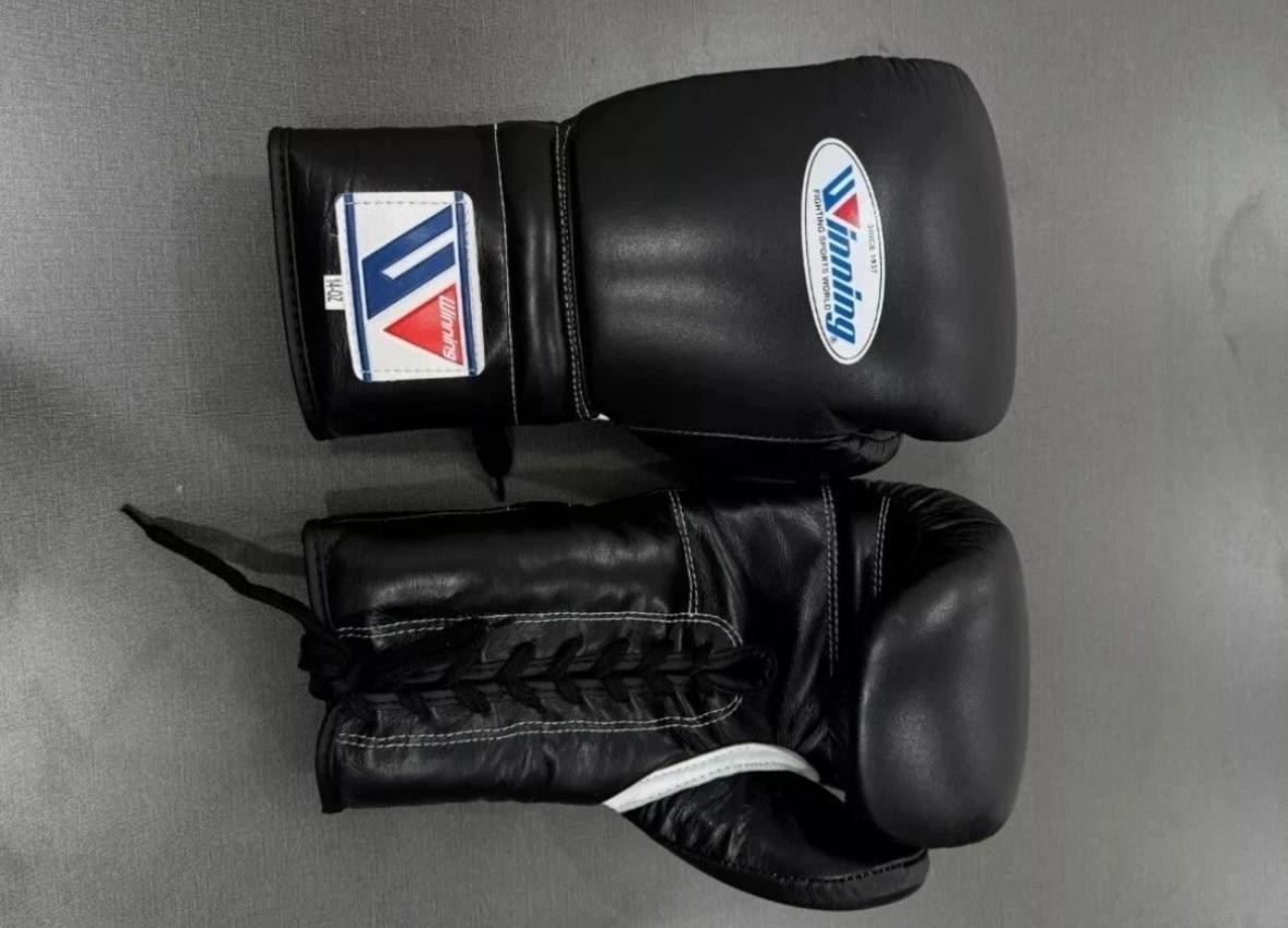 Winning Boxing Set of Headgear FG2900 Gloves & Groin guard - White 8oz to 16oz