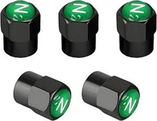 5pcs Metal Tire Valve Stem Caps With Sealing Ring Leakproof Valve Cover For Car