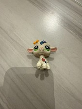 Littlest Pet Shop 1068 Lamb Sheep White Confetti Green