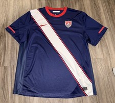 Nike XXL USMNT Blue Away Soccer Jersey Football Shirt 2010 World Cup 369253-451