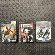 Lot Of 3 PlayStation 2 Games CIB Shooter/FPS Games
