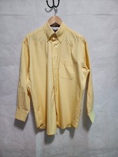 Tommy Hilfiger Button Up Long Sleeve Shirt Yellow XL The Lifetime Collar