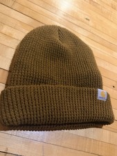 Carhartt Knit Waffle Beanie 3M Thinsulate Insulation Tan Made In USA Vintage