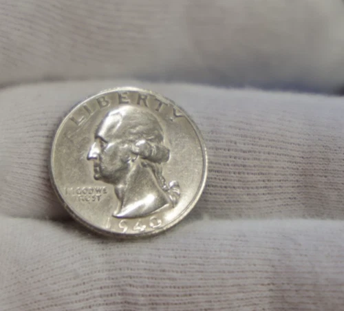 1940 S US Washington Quarter 25c XF (Cleaned)