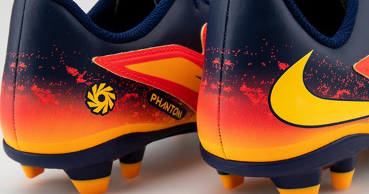 Nike Youth Phantom 6 Low FG MG Cleats Orange Soccer Boot Kid Spike