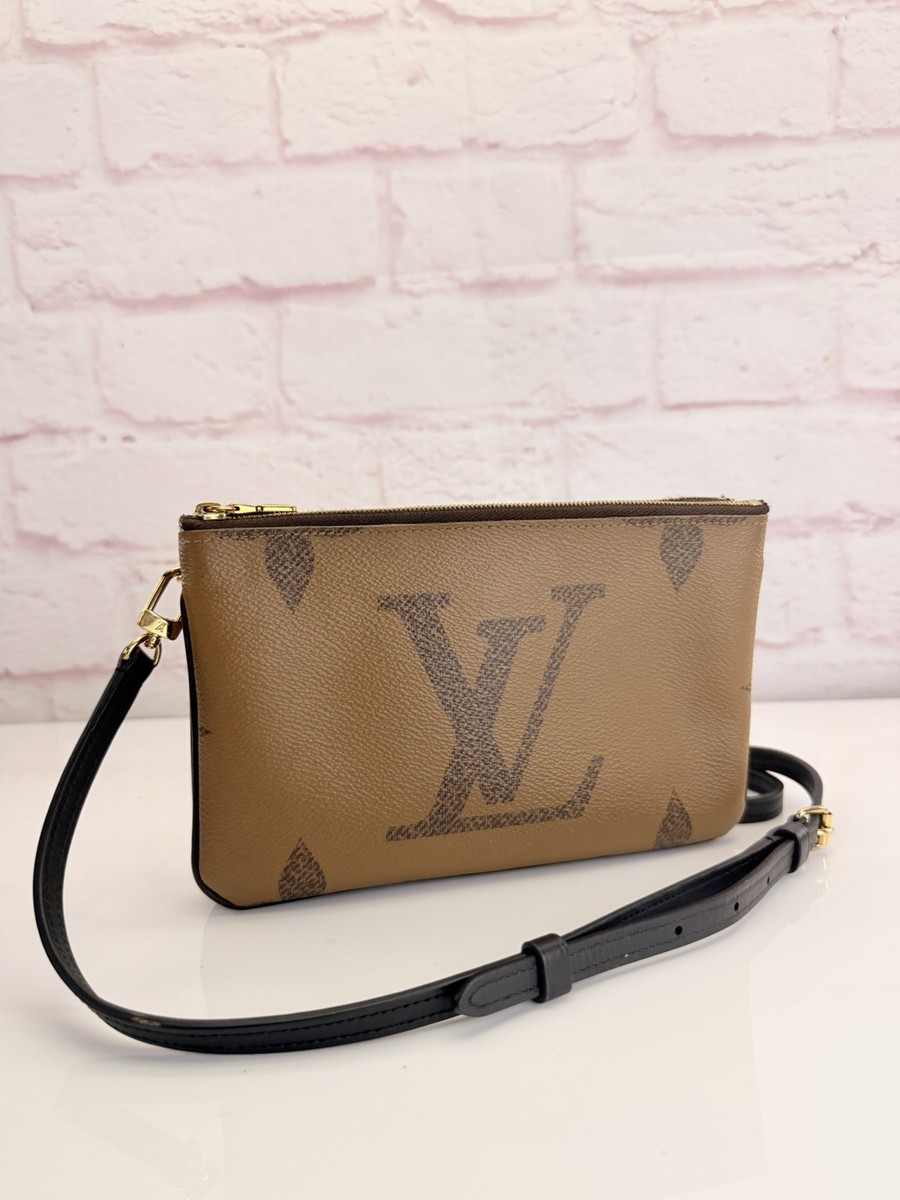 Louis Vuitton Reverse Monogram Giant Double Zip Pochette Crossbody