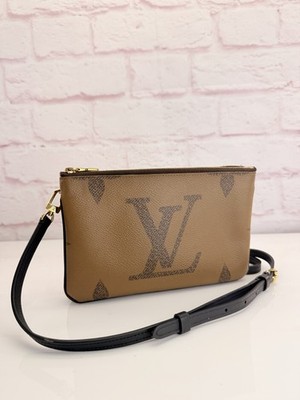 Louis Vuitton Reverse Monogram Giant Double Zip Pochette Crossbody