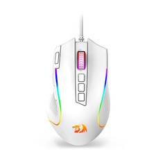 Redragon M612 Predator RGB Gaming Mouse 11 Programmable Buttons, 8000 DPI White
