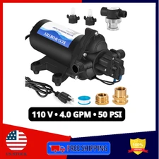 ECO-WORTHY 33-Series 110V Water Pressure Pump 4.0GPM 50PSI w/ Hose Adapters