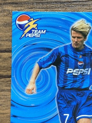 Team Pepsi 2000 Soccer Card David Beckham KFC Pizza Hat | eBay