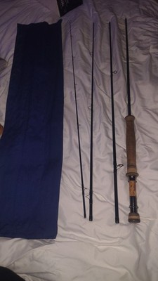 C.F. Burkheimer Vintage 4pc Spey Rod CF 595 w/ Tube & Sock 5 Wt 9'5 Blonde Wood
