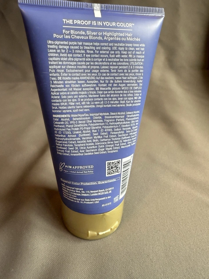 Colorproof Weekly Blonde Masque Treatment Conditioner Highlighted Silver Hair - Image 2 of 3