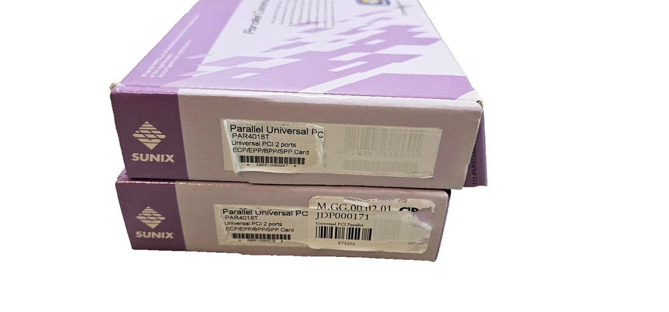 2PCS New Sunix PAR4018T Universal PCI Parallel Card ECP/EPP/BPP/SPP - Image 2 of 4