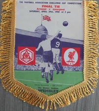 ARSENAL V LIVERPOOL FA CUP FINALE 1950 GAGLIARDETTO COLORE