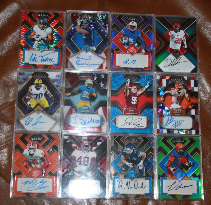 (12) 2022 Wild Card Auto Mania All Autographed Cards In Original Plastic Cases